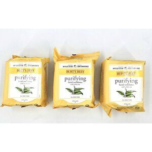 3 PACK Burt's Bees Facial Cleansing Towelettes with White Tea Extract, 30 Wipes